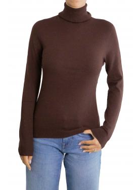 Maglioncino collo alto tinta unita